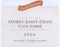 David Duband - 1er Cru - Clos Sorbé