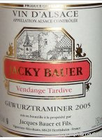 Jacky Bauer Vendange Tardive Gewurztraminer