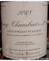 Frédéric Esmonin - 1er Cru Estournelles St Jacques
