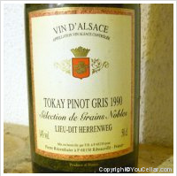 Pierre Ritzenthaler Pinot Gris Herrenweg Sélection de Grains Nobles