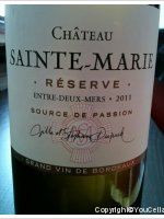 Château Sainte-Marie - Réserve
