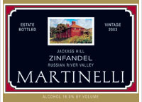 Martinelli, Jackass Hill Zinfanel