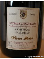 Olivier Horiot - Riceys Rouge En Barmont