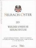 Selbach-Oster - Wehlener Sonnenuhr Riesling Spatlese