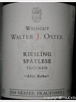 Walter J. Oster Neefer Frauenberg Riesling Spätlese Trocken