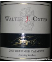 Walter J. Oster Bremmer Calmont Riesling Trocken