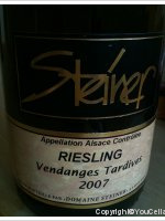 Domaine Steiner Riesling Vendanges Tardives