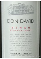 Don David - Syrah Reserve