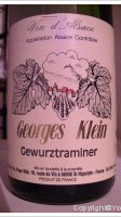 Georges Klein - Vendanges Tardives