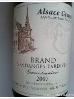 Domaine Armand Hurst - Grand Cru Brand Vendanges Tardives