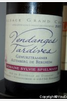 Domaine Sylvie Spielmann - Grand Cru Altenberg de Bergheim Vendanges Tardives