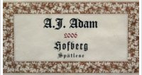 A.J. Adam, Hofberg Riesling Spätlese