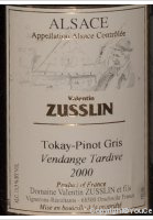 Domaine Valentin Zusslin - Vendange tardive