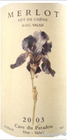 Cave du Paradou - Merlot - Fût de chêne