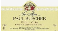 Buecher Fix, Pinot Gris Réserve Personnelle