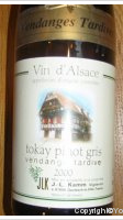 Kamm - Vendanges tardives