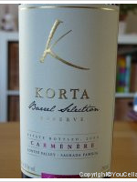 Korta, Barrel Selection Reserve Carmenère