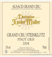 Domaine Xavier Muller, Pinot Gris Grand Cru Steinklotz