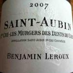 Benjamin Leroux, Premier Cru Les Murgers des Dents de Chien