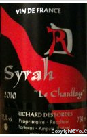 Richard Desbordes - Syrah Le Chauffage