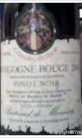 Bertrand de Monceny, Pinot Noir Tastevinage
