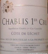 Union des Viticulteurs de Chablis - 1er Cru Côte de Léchet