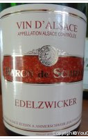 Baron de Schiele, Edelzwicker