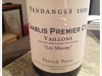 Patrick Piuze - 1er Cru - Vaillons - Les Minots