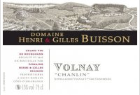 Domaine Henri & Gilles Buisson - 1er Cru - Chanlin