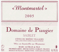Domaine de Piaugier - Montmartel