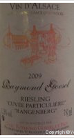 Raymond Goesel  - Cuvée particulière Rangenberg