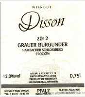 Weingutt Carl Disson - Grauer Burgunder