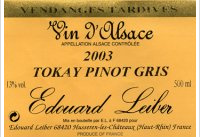 Edouard Leiber - Vendanges Tardives