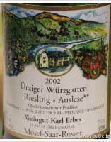 Karl Erbes - Ürziger Würzgarten - Riesling Auslese **