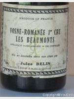 Jules Belin - 1er Cru Les Beaumonts