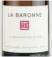 La Baronne - Le Grenache Gris de Jean