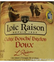 Loic Raison - Cidre bouché Breton - Doux