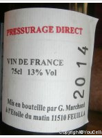 L'Etoile du Matin - pressurage direct