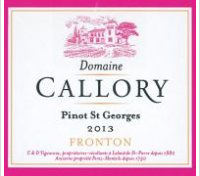Domaine Callory - Pinot St-Georges 