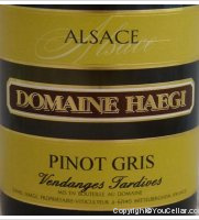 Domaine Haegi - Vendanges Tardives