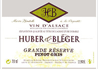Huber & Bleger - Pinot Gris Grande Réserve