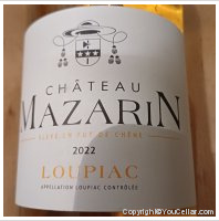 Château Mazarin - Elevé en fût de chêne